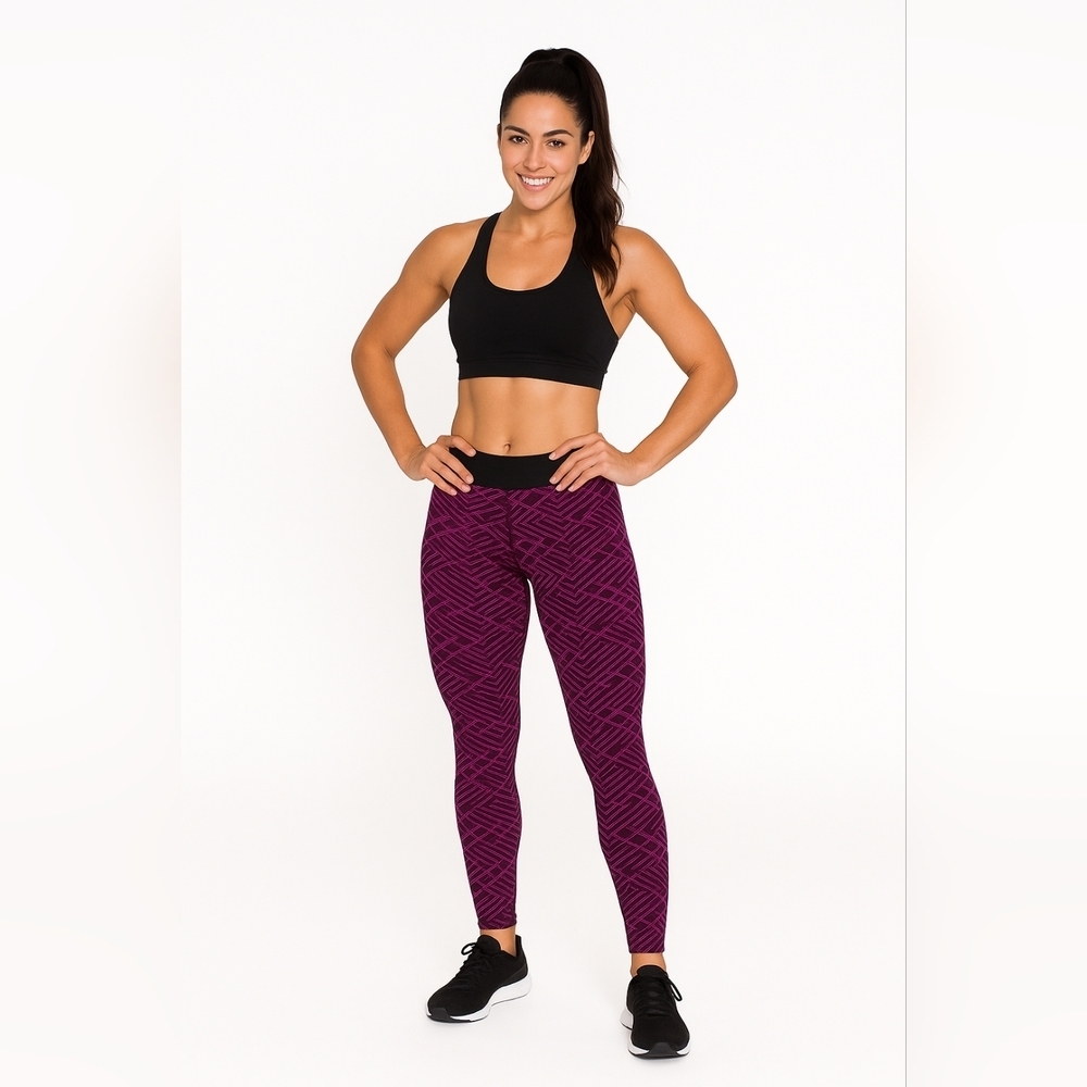 Koral Fuchsia Ankle Lenght Mid Rise Legging